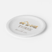 Assiettes En Carton Construction 3e Fête d'anniversaire Plaques (Angle)