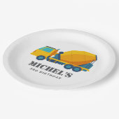 Assiettes En Carton Construction Camion Anniversaire Décor (Angle)