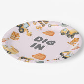 Assiettes En Carton Construction Party Plates (Angle)