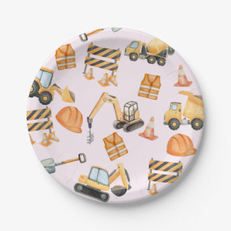 Assiettes En Carton Construction Plates