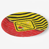 Assiettes En Carton Construction Thématique Anniversaire Fête n'import (Angle)