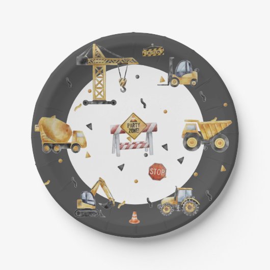 Assiettes En Carton Construire des aventures pour l'anniversaire d'un  (Devant)