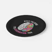 Assiettes En Carton Continuez À Parler Je Vous Diagnostique (Angle)