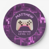 Assiettes En Carton Contrôleur de jeu Ado Garçons Joueur fête d'annive (Devant)