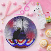 Assiettes En Carton Conversation Noir Bastille (Fête)