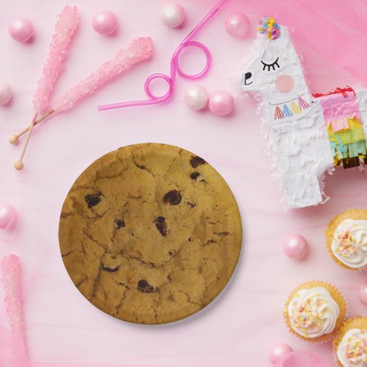 Assiettes En Carton Cookie à chips au chocolat géant (Fête)