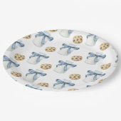 Assiettes En Carton Cookie et Lait Anniversaire (Angle)