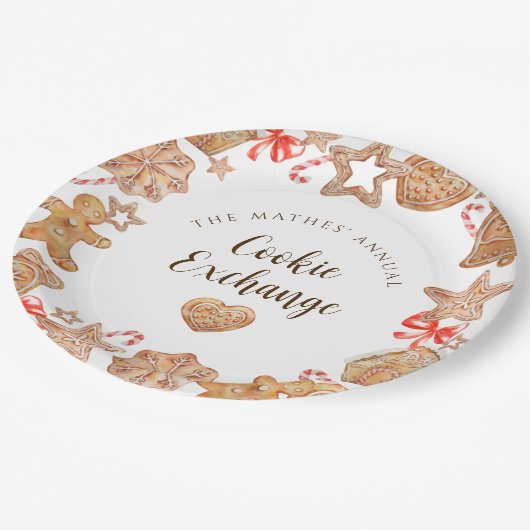 Assiettes En Carton Cookie Exchange Holiday Party (Angle)