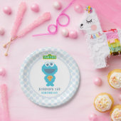 Assiettes En Carton Cookie Monster Baby Anniversaire (Fête)