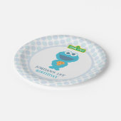 Assiettes En Carton Cookie Monster Baby Anniversaire (Angle)
