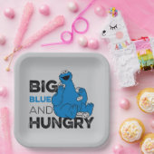 Assiettes En Carton Cookie Monster | Big Blue & Hungry (Fête)