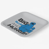 Assiettes En Carton Cookie Monster | Big Blue & Hungry (Angulaire)