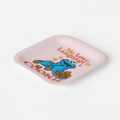 Assiettes En Carton Cookie Monster | Citation de la Saint Valentin (Angulaire)