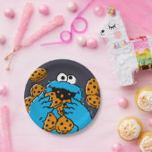 Assiettes En Carton Cookie Monster Eating All the Cookies (Fête)