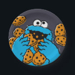 Assiettes En Carton Cookie Monster Eating All the Cookies<br><div class="desc">Satisfy your cravings for fun and cookies with this graphic featuring the one and only Cookie Monster! This showcases a vibrant illustration of Cookie Monster in his element, happily devouring a pile of chocolate chip cookies with crumbs flying everywhere. This classic and instantly recognizable design is cheerful, playful, and sure...</div>