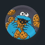 Assiettes En Carton Cookie Monster Eating All the Cookies<br><div class="desc">Satisfy your cravings for fun and cookies with this graphic featuring the one and only Cookie Monster! This showcases a vibrant illustration of Cookie Monster in his element, happily devouring a pile of chocolate chip cookies with crumbs flying everywhere. This classic and instantly recognizable design is cheerful, playful, and sure...</div>