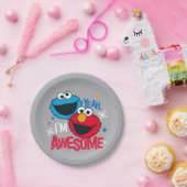 Assiettes En Carton Cookie Monster & Elmo | Ouais, je suis génial (Fête)