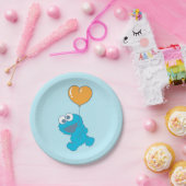Assiettes En Carton Cookie Monster Heart Balloon (Fête)