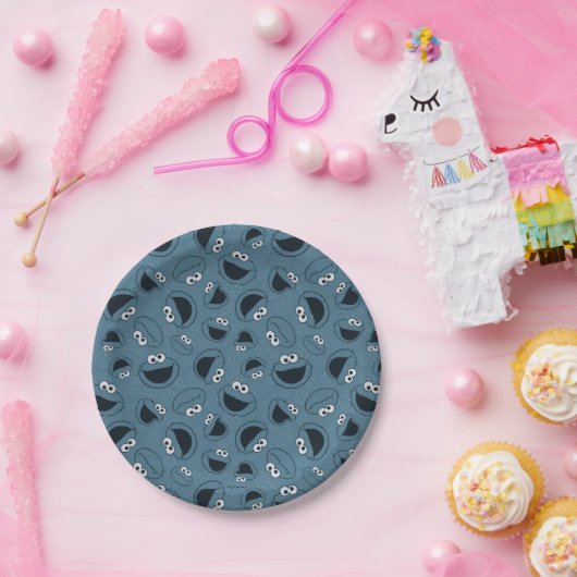 Assiettes En Carton Cookie Monster | Me Motif affamé (Fête)