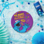 Assiettes En Carton Cookie Monster - Me Wants Traitements (Fête)