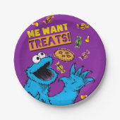 Assiettes En Carton Cookie Monster - Me Wants Traitements (Devant)