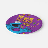 Assiettes En Carton Cookie Monster - Me Wants Traitements (Angle)
