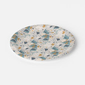 Assiettes En Carton Cookie Monster | Om Nom Nom Nom Motif (Angle)