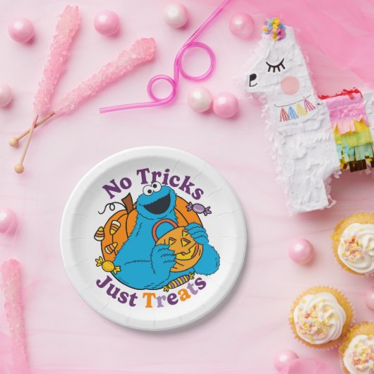 Assiettes En Carton Cookie Monster | Pas de traces juste des traitemen (Fête)
