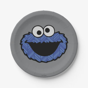 Assiettes En Carton Cookie Monster   Retour arrière des années 80