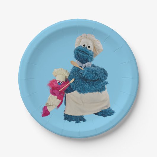 Assiettes En Carton Cookie Monster's Food Truck Partners (Devant)