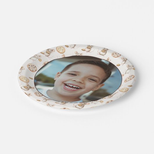 Assiettes En Carton Cookie & Souris Anniversaire de enfant Plaque de p (Angle)
