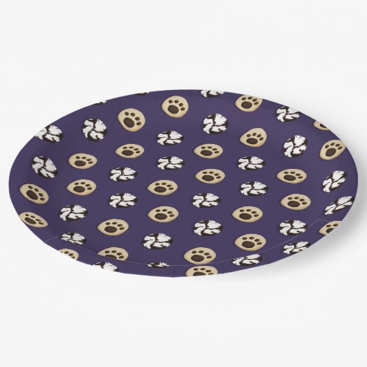 Assiettes En Carton Cookies (Angle)