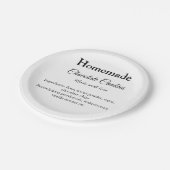 Assiettes En Carton cookies au chocolat maison faits avec amour ajoute (Angle)