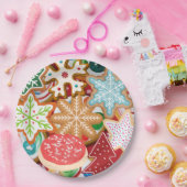 Assiettes En Carton Cookies de Noël (Fête)
