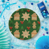 Assiettes En Carton Cookies de Noël en pain d'épice (Fête)