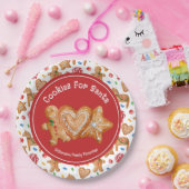 Assiettes En Carton Cookies de Noël pour Père Noël (Fête)
