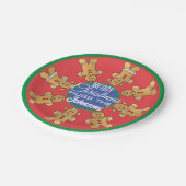 Assiettes En Carton Cookies en pain d'épice de Noël (Angle)