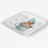 Assiettes En Carton Cookies et cacao Pain d'épices Garçon Anniversaire (Angulaire)