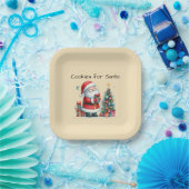 Assiettes En Carton Cookies pour Père Noël (Fête)