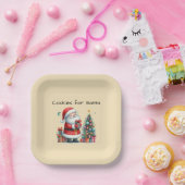 Assiettes En Carton Cookies pour Père Noël (Fête)