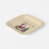 Assiettes En Carton Cookies pour Père Noël (Angulaire)