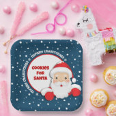 Assiettes En Carton Cookies pour Père Noël Custom Christmas (Fête)