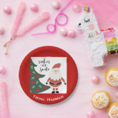 Assiettes En Carton Cookies Pour Père Noël Jote Christmas Nom Enfants (Fête)