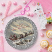 Assiettes En Carton Cookies pour Père Noël 🎅(personnalisable) (Fête)