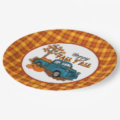 Assiettes En Carton cool Automne plaid Fête de camion saisonnier (Angle)