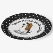 Assiettes En Carton Cool Basset Hound chien et lunettes de soleil (tri (Angle)