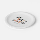 Assiettes En Carton Cool Bats Halloween (Angle)