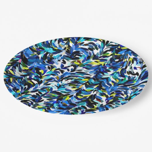 Assiettes En Carton Cool Couleurs d'été Peinture Motif (Angle)