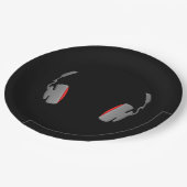 Assiettes En Carton Cool de casque simple et classique (Angle)