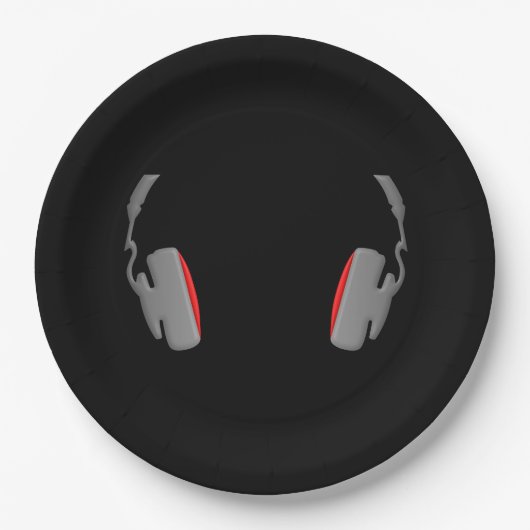 Assiettes En Carton Cool de casque simple et classique (Devant)